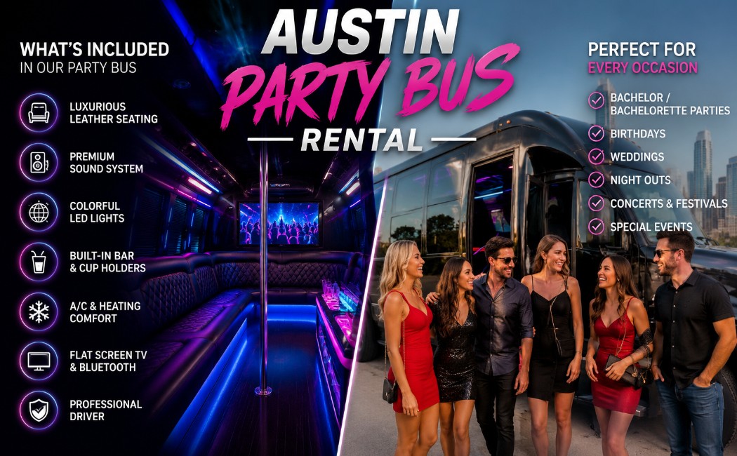 austin-party-bus-rental-featuring-luxury-interior-amenities-and-customers-planning-a-fun-group-event-in-austin-tx.