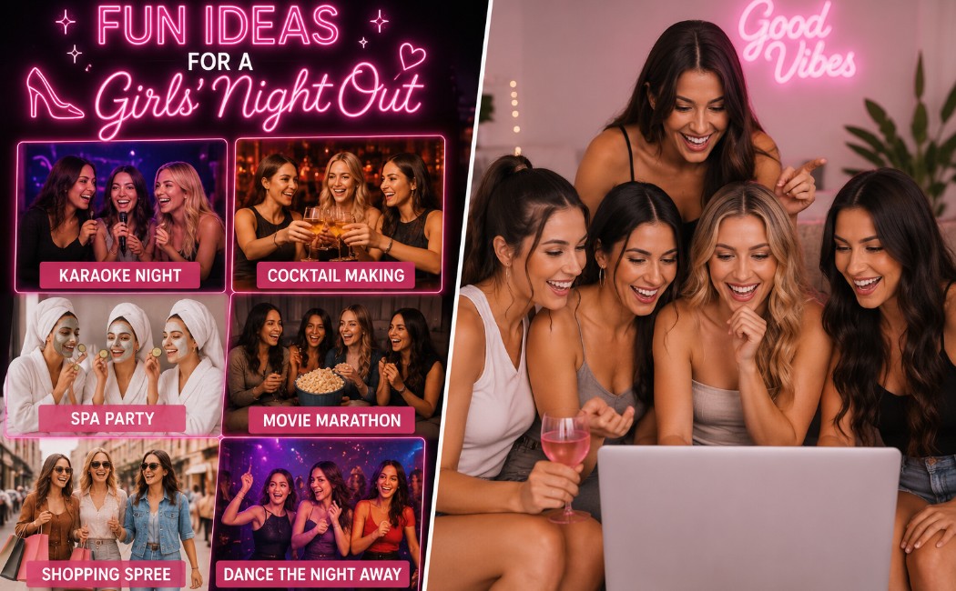 friends-planning-a-fun-girls-night-out-with-party-ideas-including-karaoke-spa-night-concerts-and-movie-night